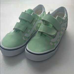 Vans Kids Mint Checkered Sneakers
